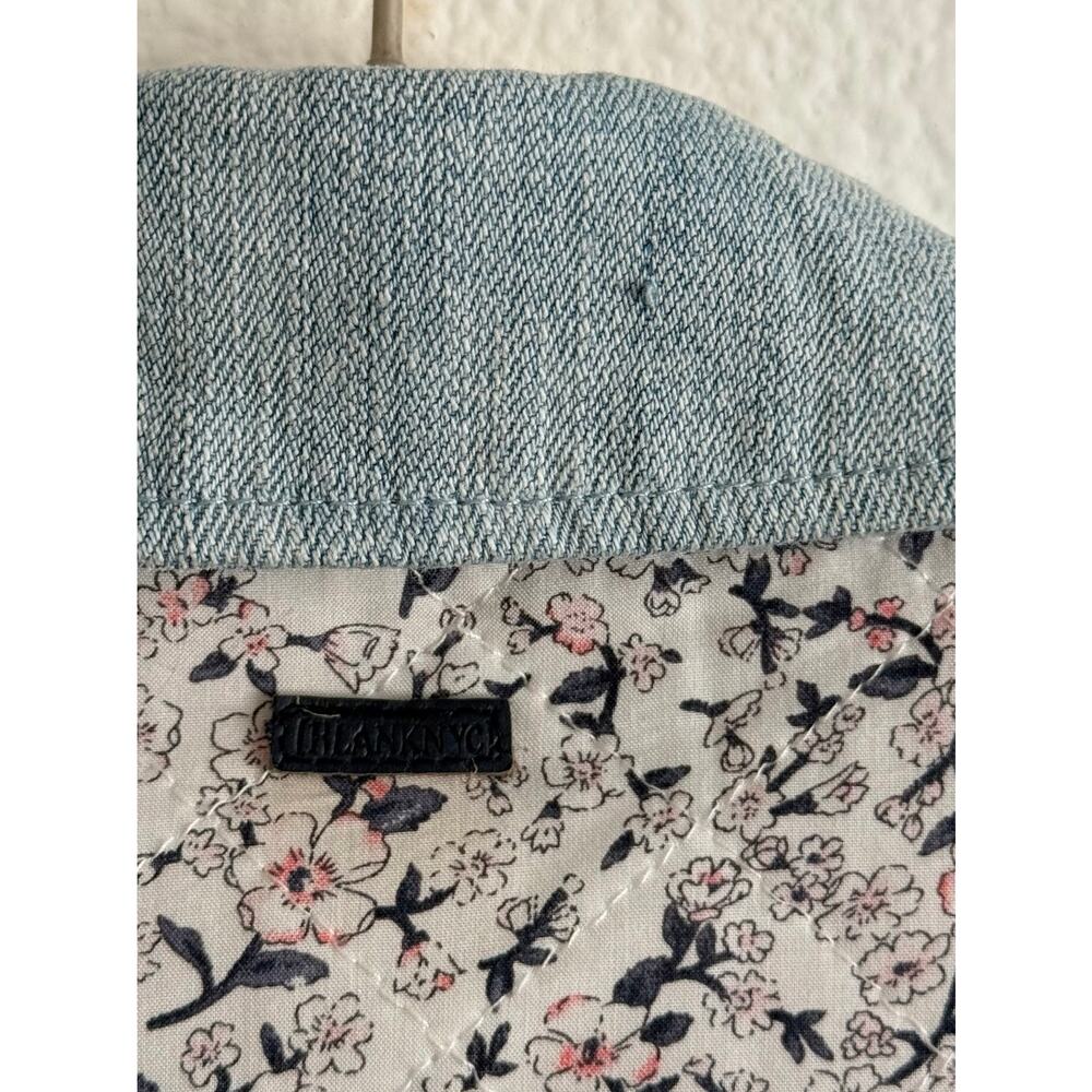 Blank NYC Patchwork Reversible Quilted Floral Jac… - image 13